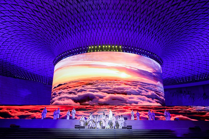 LED Curved Screen Project of Maitreya Cultural Festival at Xuedou Mountain, Ningbo, Zhejiang Province